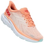 1119394-CSPY W Hoka Clifton 8 Cantaloupe Silver Peony