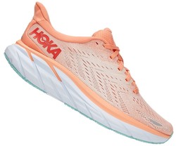 1119394-CSPY W Hoka Clifton 8 Femme Cantaloupe Silver Peony